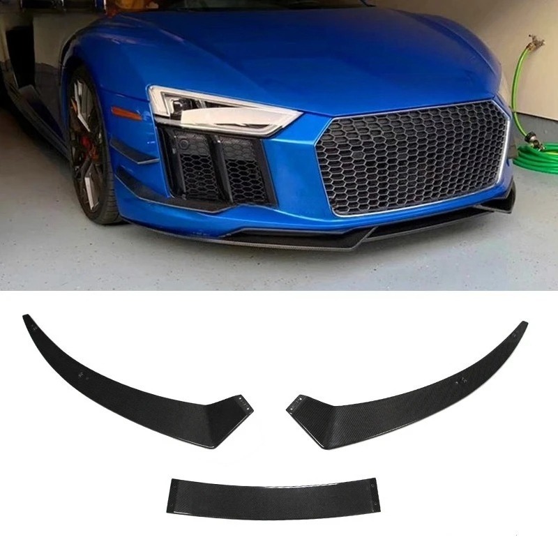 Excellent Quality Front Bumper Lip Spoiler Splitter Carbon Fiber Fit for R8 2016-2019